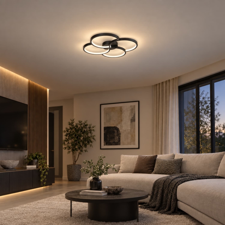 BRILAGI - LED mennyezeti lámpa VELO LED/42W/230V 4000K Ø 52 cm fekete