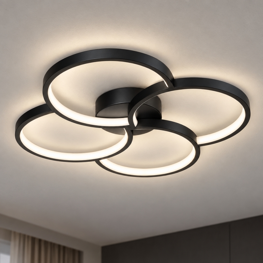 BRILAGI - LED mennyezeti lámpa VELO LED/42W/230V 4000K Ø 52 cm fekete