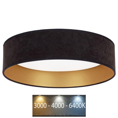 Brilagi - LED Mennyezeti lámpa VELVET LED/24W/230V 3000/4000/6400K fekete/arany