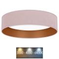Brilagi - LED Mennyezeti lámpa VELVET LED/24W/230V 3000/4000/6400K rózsaszín/arany