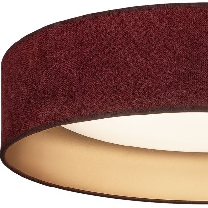 Brilagi - LED mennyezeti lámpa VELVET SIMPLE LED/24W/230V 4000K átm. 45 cm bordó/arany