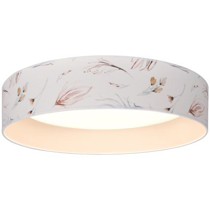 Brilagi - VELVET SIMPLE LED/24W/230V 3000K, átm. 45 cm, fehér/virágos