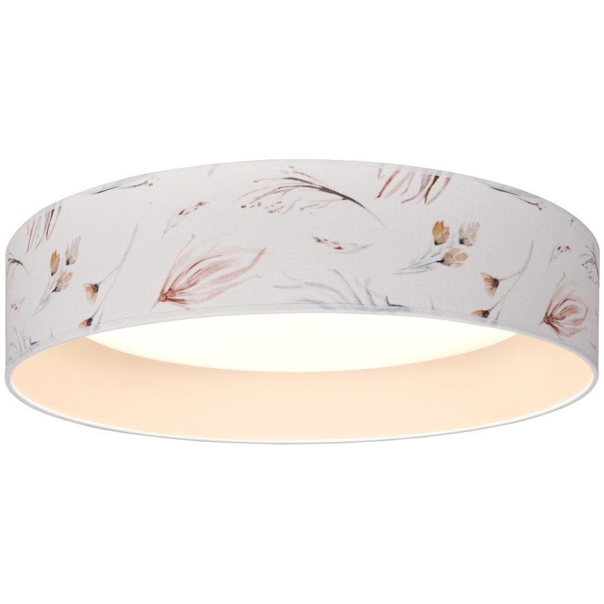 Brilagi - VELVET SIMPLE LED/24W/230V 3000K, átm. 45 cm, fehér/virágos