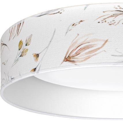 Brilagi - VELVET SIMPLE LED/24W/230V 3000K, átm. 45 cm, fehér/virágos