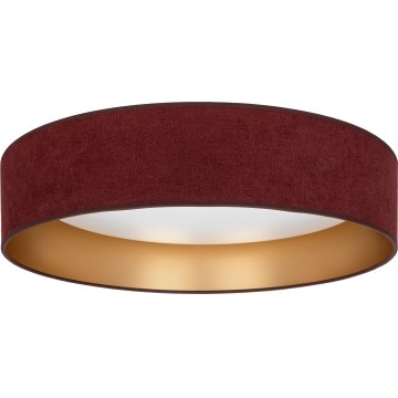 Brilagi - LED mennyezeti lámpa VELVET SIMPLE LED/24W/230V 3000K átmérő 45 cm bordó/arany
