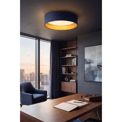 Brilagi - LED mennyezeti lámpatest VELVET SIMPLE LED/36W/230V 3000K átmérő 55 cm kék/arany