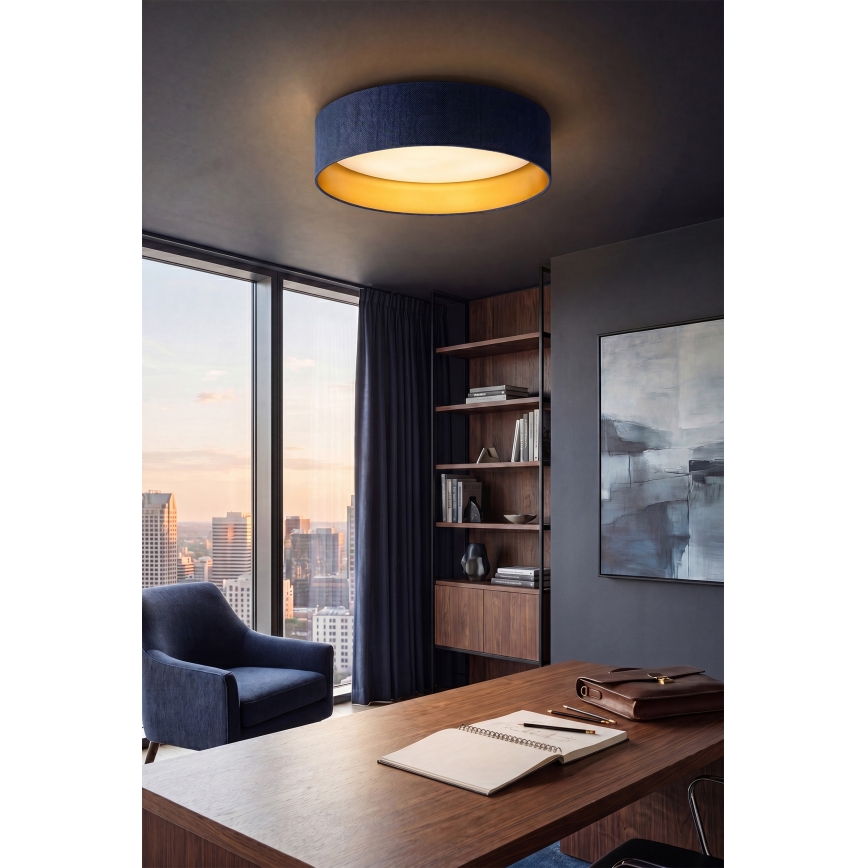 Brilagi - LED mennyezeti lámpatest VELVET SIMPLE LED/36W/230V 3000K átmérő 55 cm kék/arany