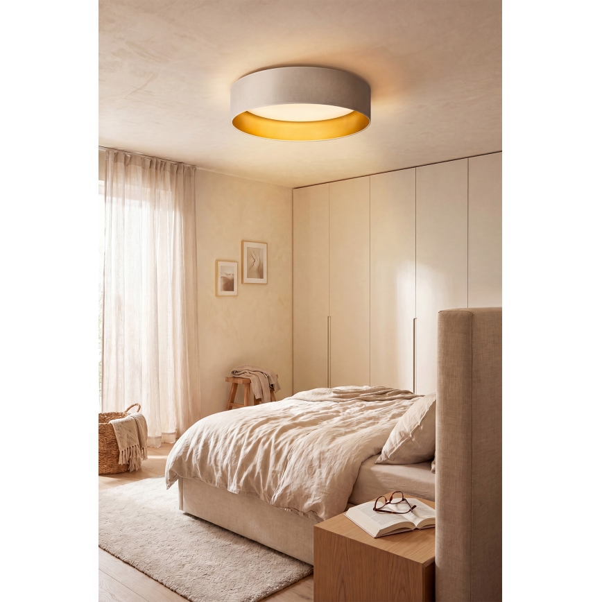 Brilagi - LED mennyezeti lámpa VELVET SIMPLE LED/36W/230V 3000K Ø55 cm krémszínű/arany