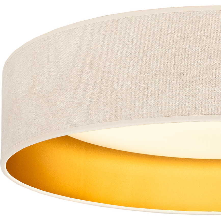 Brilagi - LED mennyezeti lámpa VELVET SIMPLE LED/36W/230V 3000K Ø55 cm krémszínű/arany