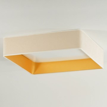 Brilagi - LED mennyezeti lámpa VELVET SQUARE LED/24W/230V 43x43 cm krémszínű