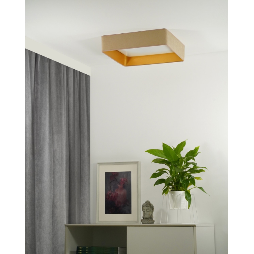 Brilagi - VELVET SQUARE LED mennyezeti lámpatest LED/24W/230V 43x43 cm bézs