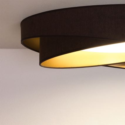 BRILAGI - LED mennyezeti lámpa VELVET TWIST LED/24W/230V 4000K átm. 55 cm barna/arany
