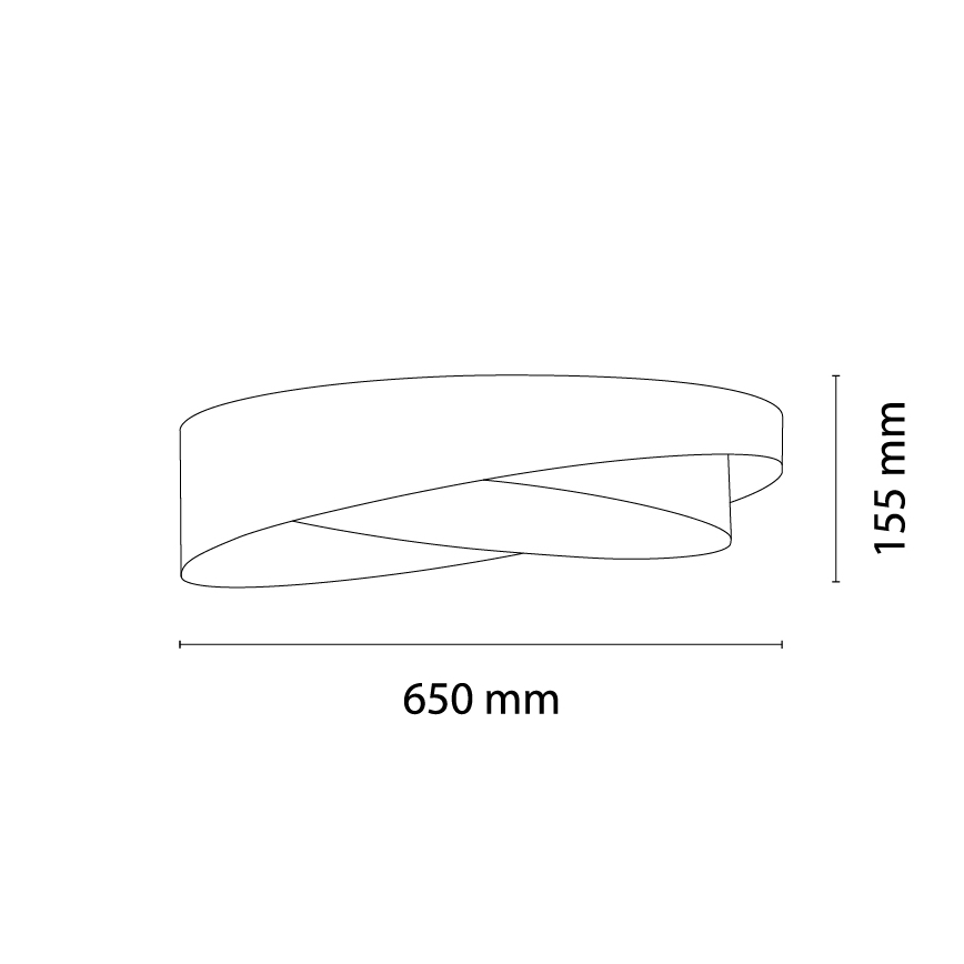 BRILAGI - LED mennyezeti lámpa VELVET TWIST LED/24W/230V 4000K átm. 55 cm barna/arany