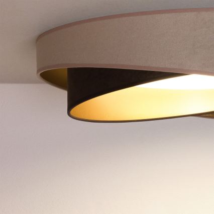 BRILAGI - LED mennyezeti lámpatest VELVET TWIST LED/24W/230V 4000K Ø 55 cm bézs/barna/arany