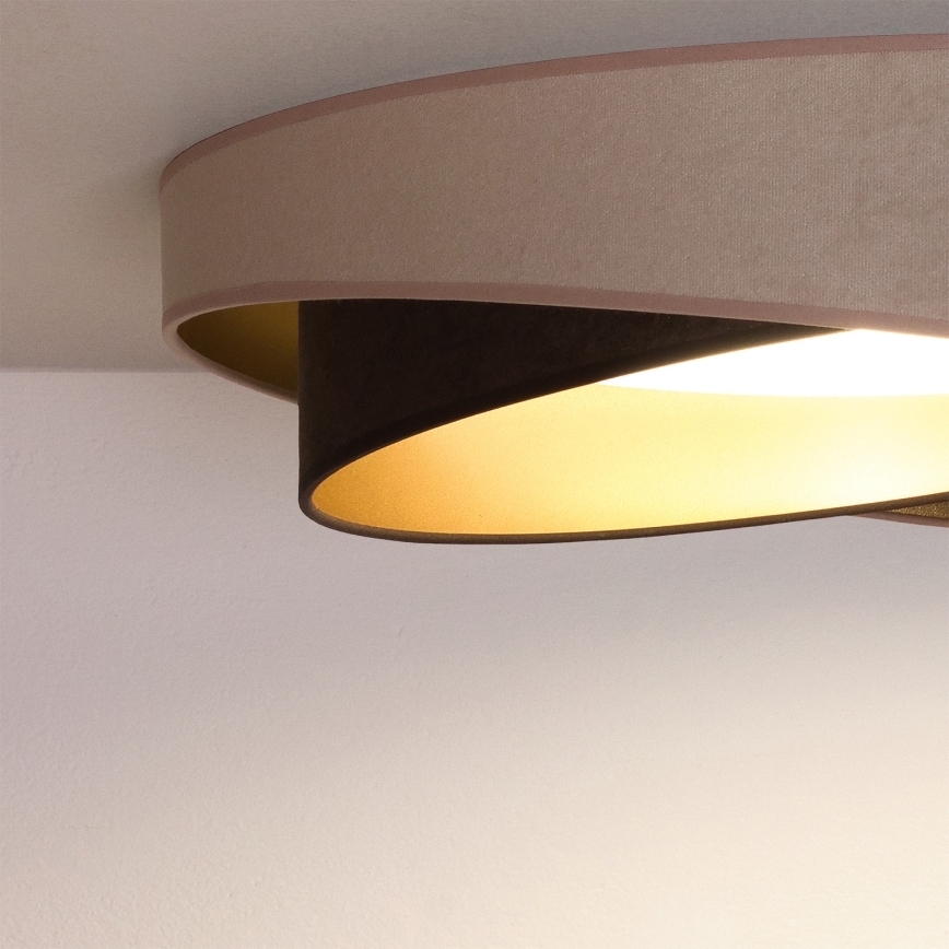 BRILAGI - LED mennyezeti lámpatest VELVET TWIST LED/24W/230V 4000K Ø 55 cm bézs/barna/arany