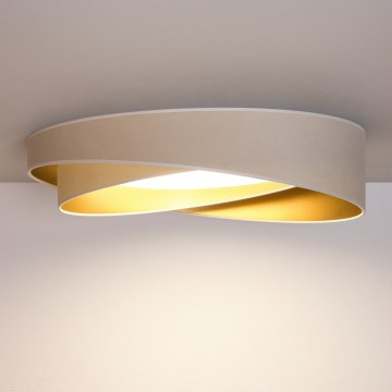 BRILAGI - LED mennyezeti lámpa VELVET TWIST LED/24W/230V 4000K átm. 55 cm fehér/arany