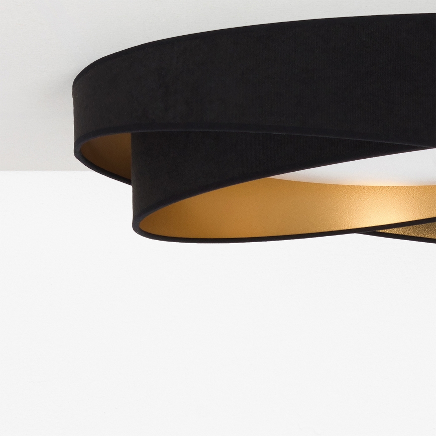 BRILAGI - LED mennyezeti lámpatest VELVET TWIST LED/24W/230V 4000K Ø 55 cm fekete/arany
