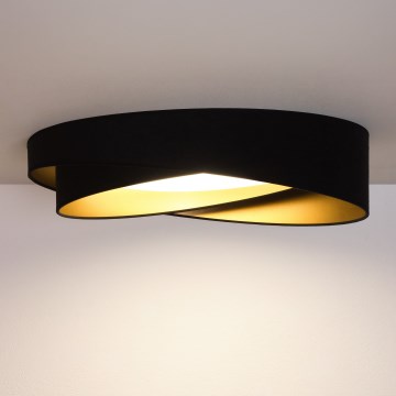 BRILAGI - LED mennyezeti lámpa VELVET TWIST LED/24W/230V 4000K Ø 55 cm fekete/arany