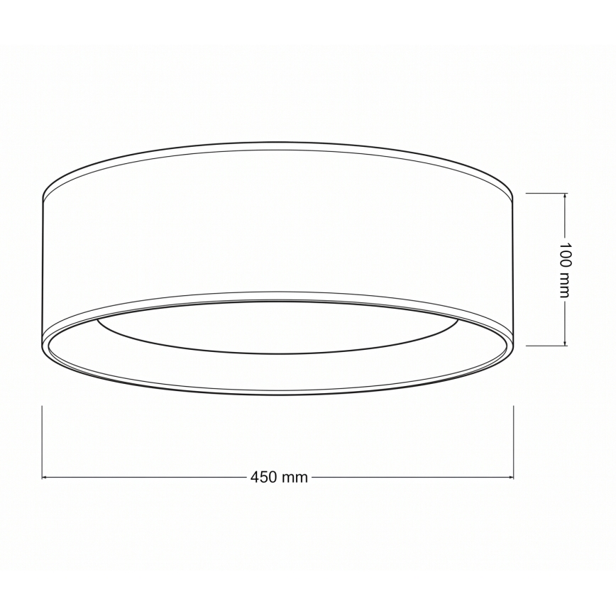 Brilagi - VELVET VARI LED/24 W/230 V 3000/4000/6500 K átm. 45 cm krémszínű/aranyszínű