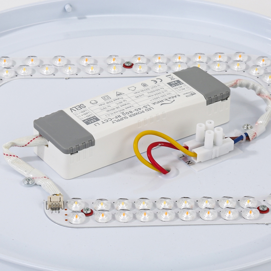 Brilagi - LED mennyezeti lámpa WOODROUND LED/30W/230V 3000/4000/6000K átm. 40 cm fa CRI 90