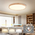 Brilagi - LED mennyezeti lámpa WOODROUND LED/70W/230V 3000/4000/6000K átm. 80 cm fa CRI 90