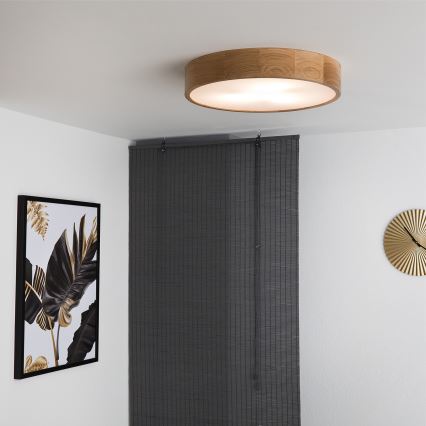Brilagi - LED mennyezeti lámpatest CARVALHO 3xE27/15W/230V tölgy átm. 47,5 cm
