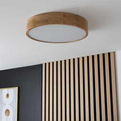Brilagi - LED mennyezeti lámpatest CARVALHO 3xE27/15W/230V tölgy átm. 47,5 cm