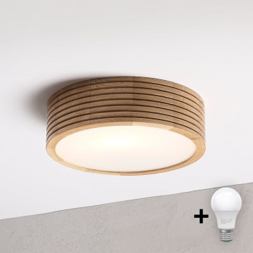 Brilagi - LED mennyezeti lámpatest CARVALHO MODERN 1xE27/60W/230V, átm. 27,5 cm, tölgy
