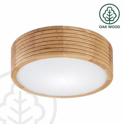 Brilagi - LED mennyezeti lámpatest CARVALHO MODERN 1xE27/60W/230V, átm. 27,5 cm, tölgy