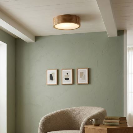 Brilagi - LED mennyezeti lámpatest CARVALHO MODERN 1xE27/60W/230V, átm. 27,5 cm, tölgy