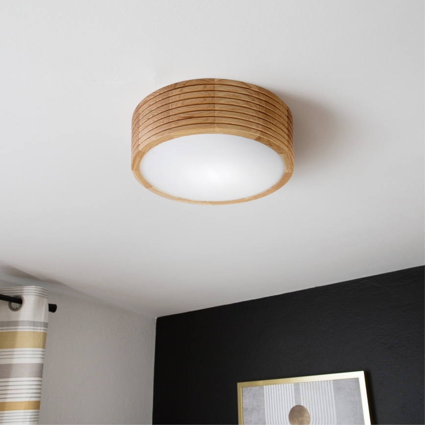 Brilagi - LED mennyezeti lámpatest CARVALHO MODERN 1xE27/60W/230V, átm. 27,5 cm, tölgy