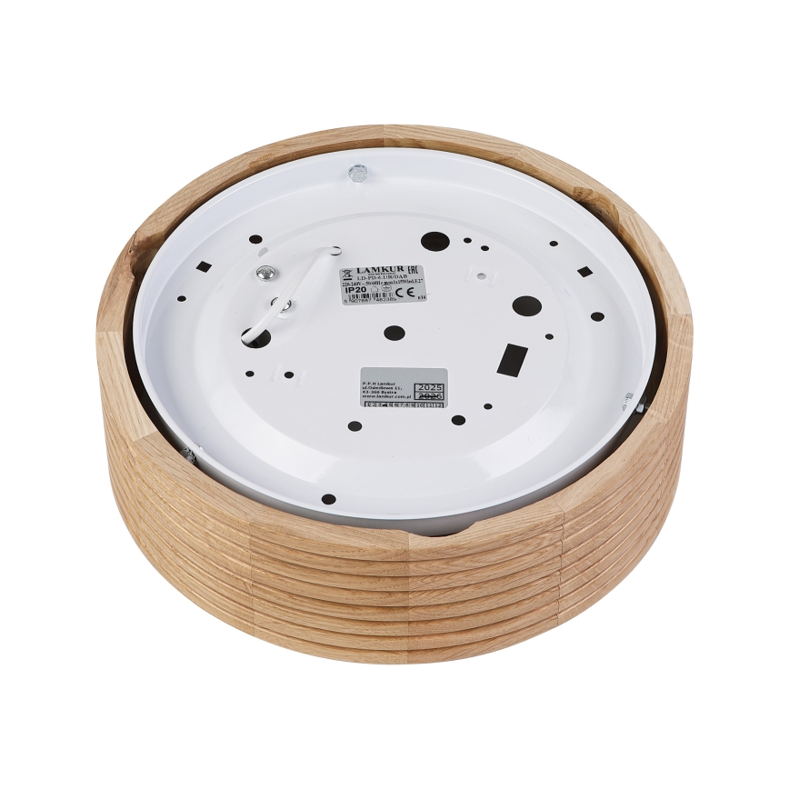 Brilagi - LED mennyezeti lámpatest CARVALHO MODERN 1xE27/60W/230V, átm. 27,5 cm, tölgy