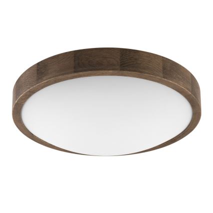 Brilagi - LED mennyezeti lámpatest CARVALHO SLIM 2xE27/15W/230V tölgy-dió átm. 37 cm