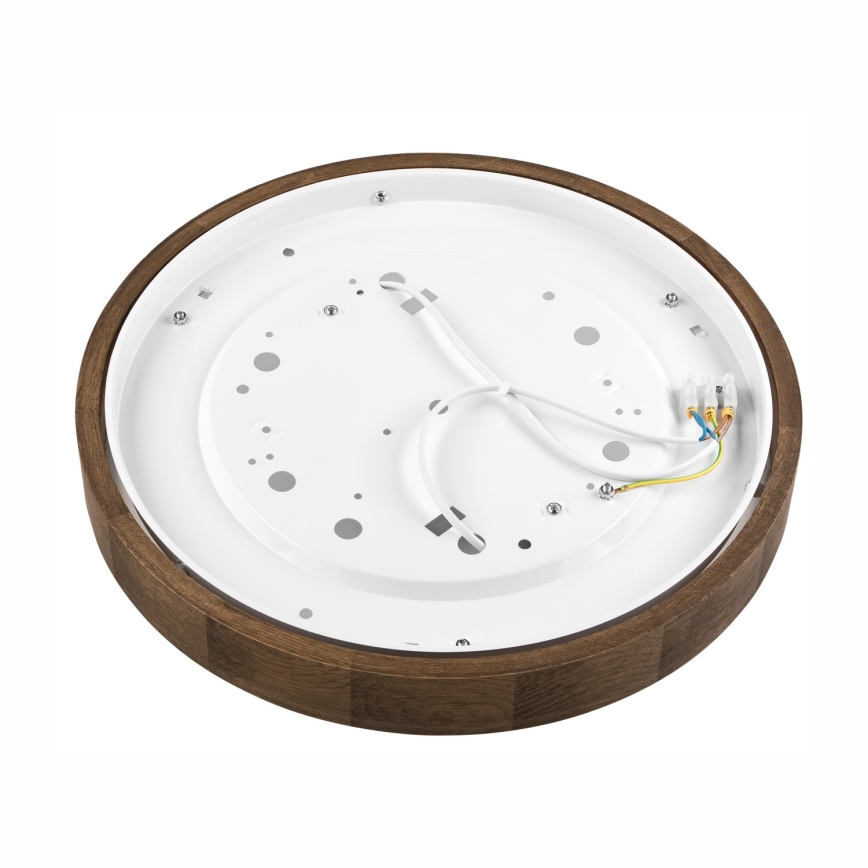 Brilagi - LED mennyezeti lámpatest CARVALHO SLIM 2xE27/15W/230V tölgy-dió átm. 37 cm