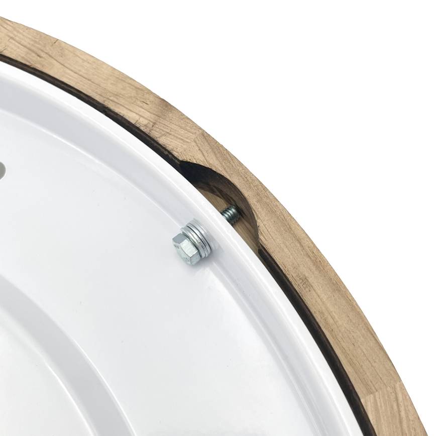 Brilagi - LED mennyezeti lámpatest CARVALHO SLIM SMOKEY LED/36W/230V tölgy, átmérő 37,5 cm