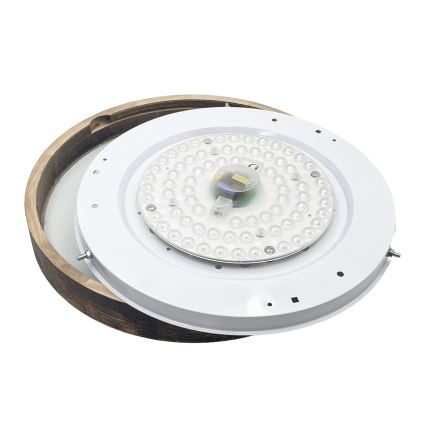 Brilagi - LED mennyezeti lámpatest CARVALHO SLIM SMOKEY LED/36W/230V tölgy, átmérő 37,5 cm