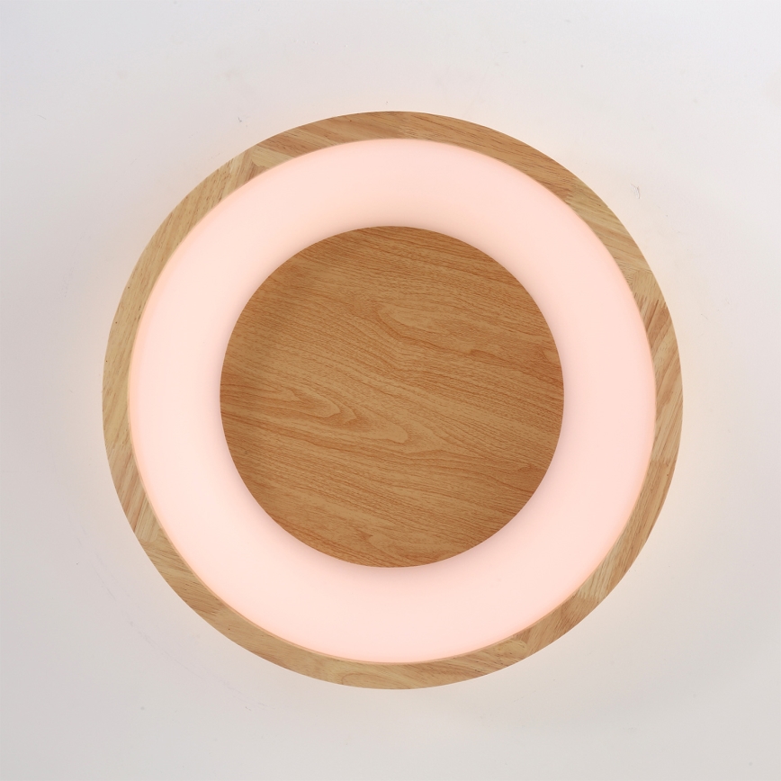 Brilagi - LED mennyezeti lámpa FALCON WOOD LED/30W/230V 3000/4000/6000K átm. 45 cm fa
