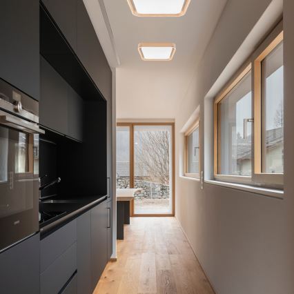 Brilagi - LED dimmelhető mennyezeti lámpatest MANAROLA CUBIC LED/24W/230V 45x45 cm 3000-6500K fenyőszínű + távirányító