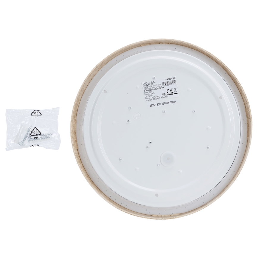 Brilagi - LED mennyezeti lámpatest NATURA LED/12W/230V 3000K Ø 26,3 cm