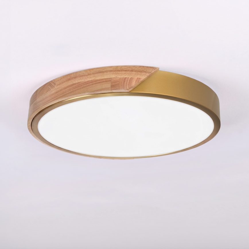 BRILAGI - LED Mennyezeti lámpatest PILANA LED/24W/230V tölgy/arany átm. 30 cm