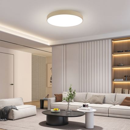 Brilagi - POOL LED mennyezeti lámpatest 100W/230V 3000/4000/6000K átm. 80 cm bézs