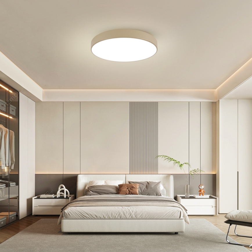 Brilagi - POOL LED mennyezeti lámpatest 100W/230V 3000/4500/6000K átm. 80 cm bézs