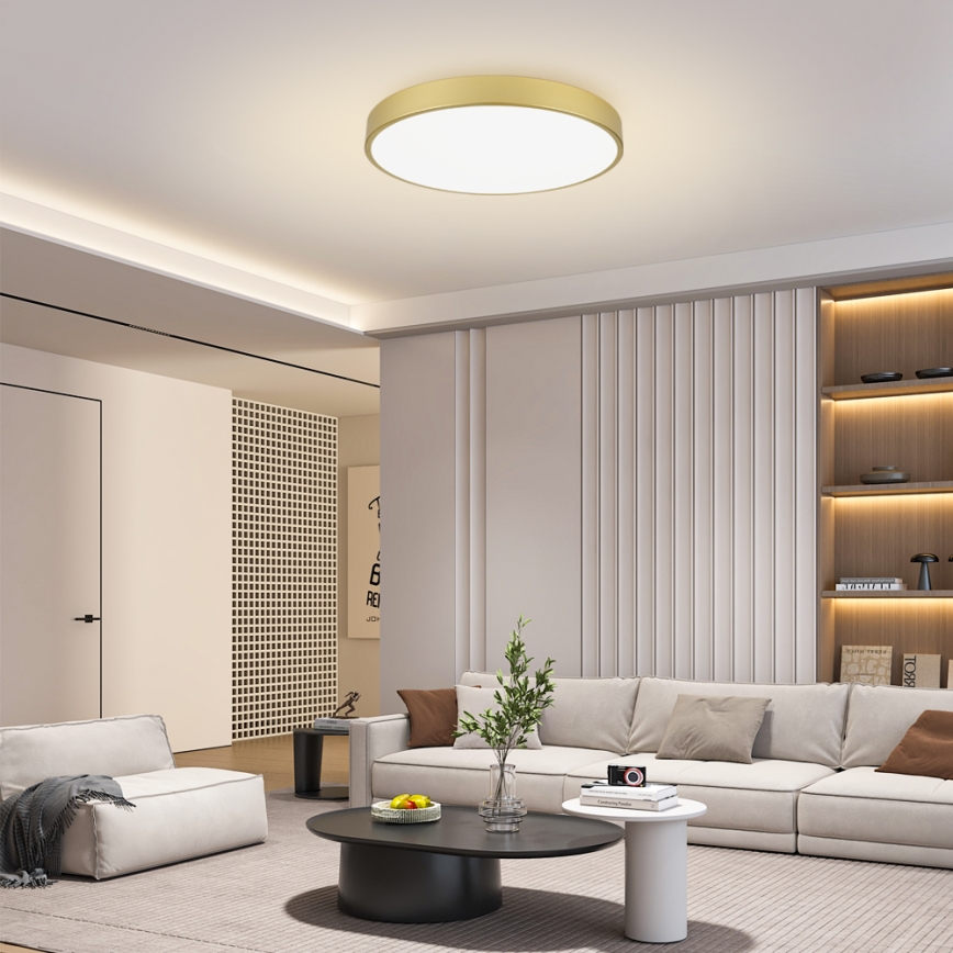 Brilagi - POOL LED mennyezeti lámpatest, 100 W, 230 V, 3000/4500/6000 K, átmérő 80 cm, aranyszínű