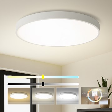 Brilagi - LED mennyezeti lámpatest POOL LED/128W/230V 3000/4000/6000K átm. 100 cm fehér