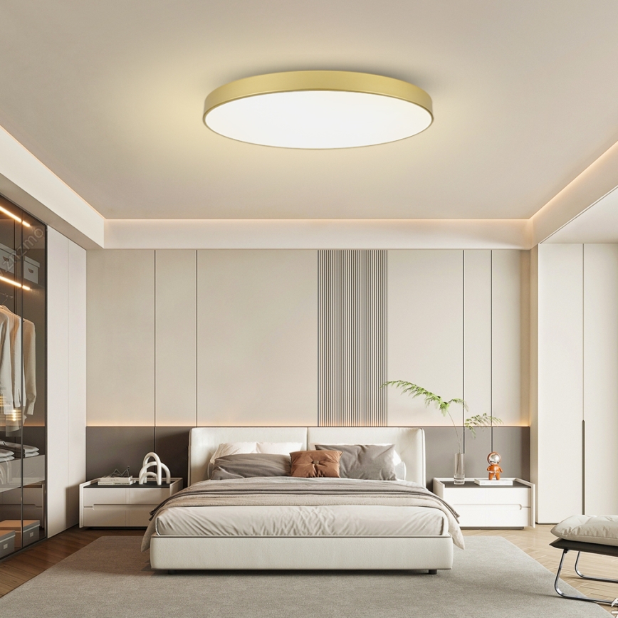 Brilagi - LED mennyezeti lámpatest POOL LED/128W/230V 3000/4000/6000K átmérő 100 cm aranyszínű