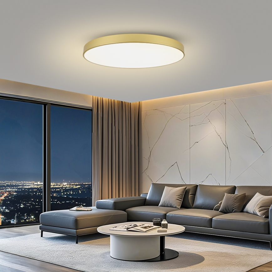 Brilagi - LED mennyezeti lámpatest POOL LED/128W/230V 3000/4500/6000K átmérő 100 cm aranyszínű