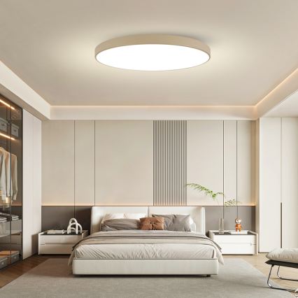 Brilagi - POOL LED mennyezeti lámpa, 180 W, 230 V, 3000/4500/6000 K, átmérő 120 cm, bézs