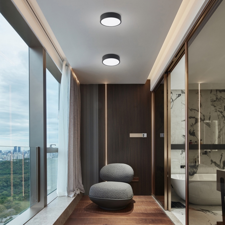 Brilagi - LED mennyezeti lámpatest POOL LED/18W/230V 3000/4000/6000K átm. 20 cm fekete