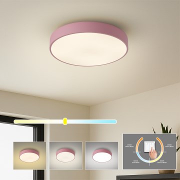 Brilagi - LED mennyezeti lámpatest POOL LED/36W/230V 3000/4000/6000K átmérő 30 cm rózsaszín