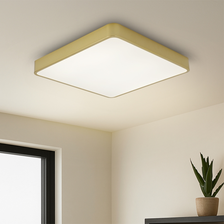 Brilagi - LED mennyezeti lámpatest POOL LED/36W/230V 3000/4500/6000K 40x40 cm arany
